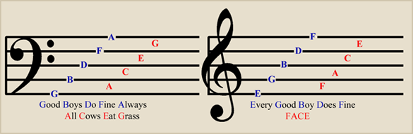 Music Staff Mnemonics